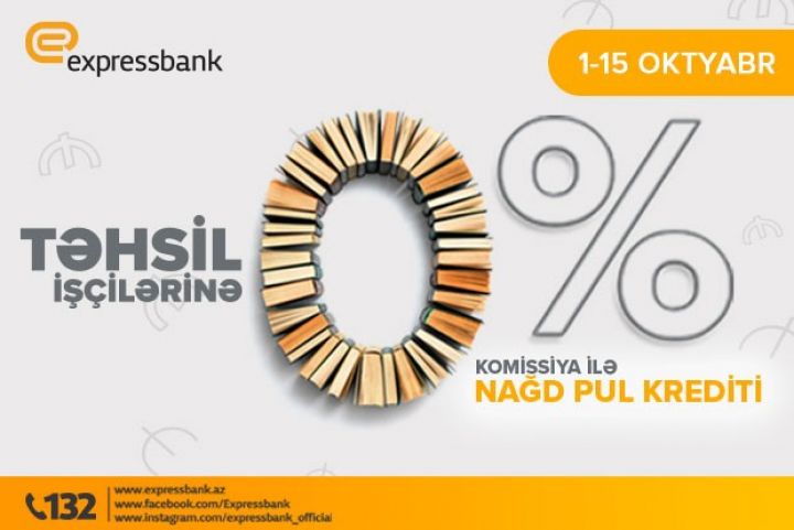 "Expressbank"dan təhsil işçilərinə xoş xəbər!