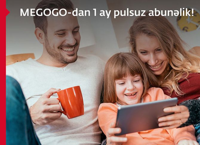 Əməkhaqqı kart sahibləri üçün MEGOGO-dan 1 aylıq pulsuz abunəlik!