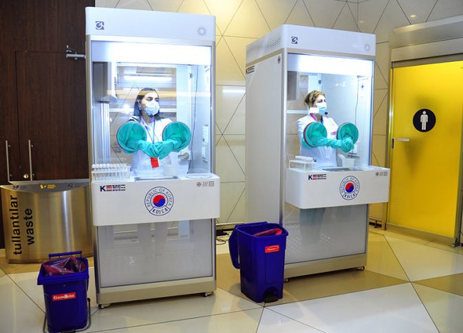 Azərbaycana 3 ədəd  koronavirus müayinə köşkü ianə edilib