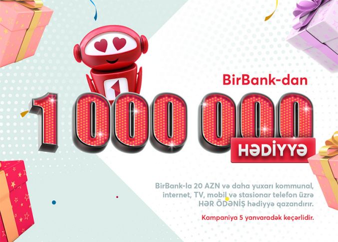 BirBank istifadəçiləri onlayn ödənişlər zamanı hədiyyələr qazanacaqlar