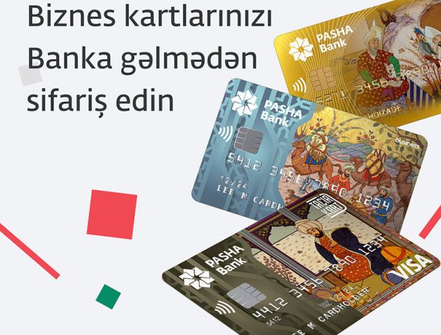 PAŞA Bankdan Biznes kartını onlayn sifariş et!
