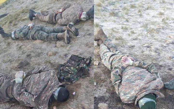 Bu gecə yaxalanan erməni hərbçilərin - FOTOLARI