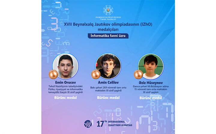 Azercell-in dəstəklədiyi məktəblilərdən 2021-ci ildə ilk uğur