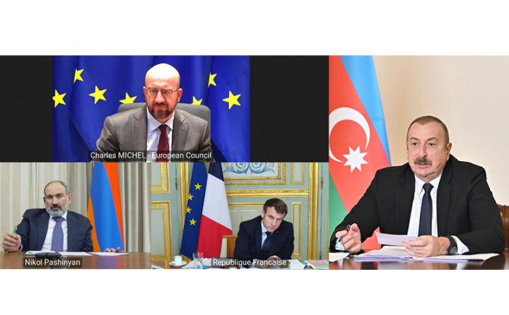 Əliyev, Makron, Mişel və Paşinyanın iştirakı ilə görüş keçirilib