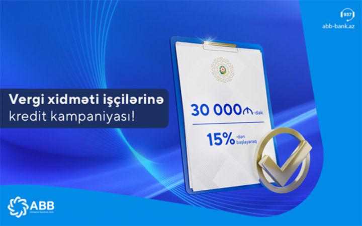 ABB-dən vergi xidməti işçiləri üçün kredit