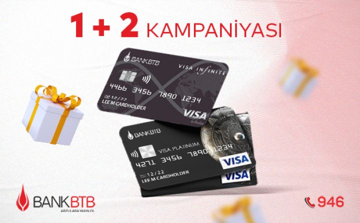 Bank BTB-də 1 + 2 kampaniyası