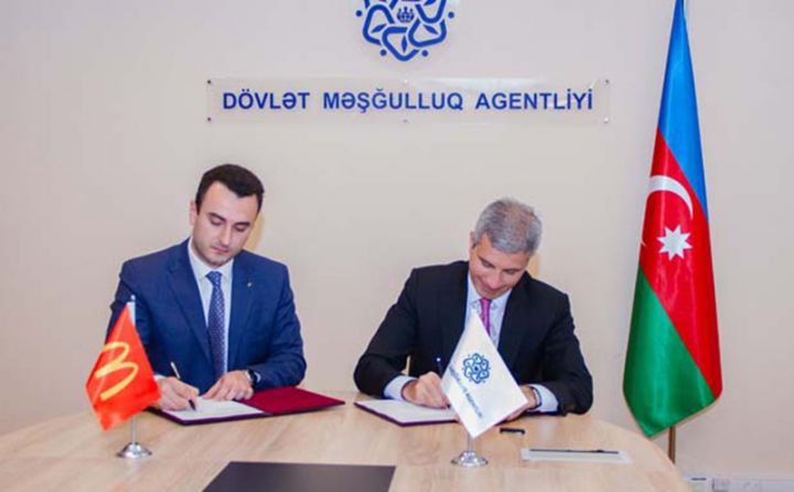 Dövlət Məşğulluq Agentliyi və “McDonald’s Azərbaycan” QSC arasında memorandum imzalanıb - FOTO