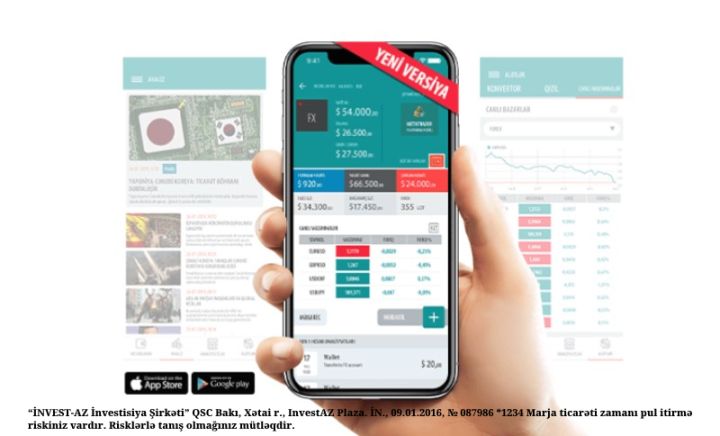 İnvestor platforması ilə maliyyə bazarlarına yatırım daha rahatdır