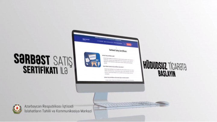 “Azexport” ilk dəfə qida əlavəsi məhsuluna sərbəst satış sertifikatı verib