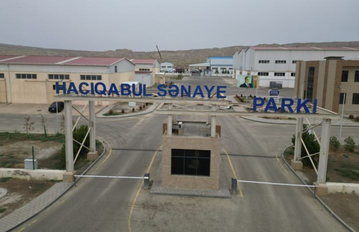 Hacıqabul Sənaye Parkında məhsul istehsalı 55%-dən çox artıb