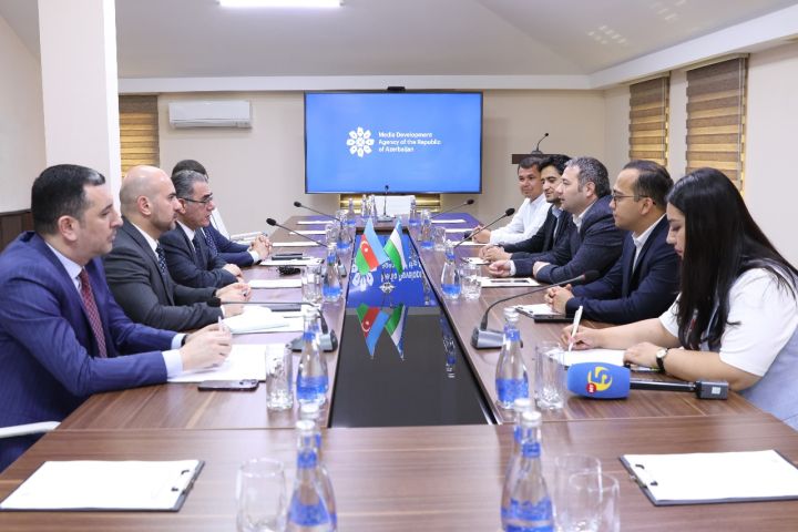 MEDİA Agentliyində Özbəkistanın məsul şəxsləri və media nümayəndələri ilə görüş keçirilib