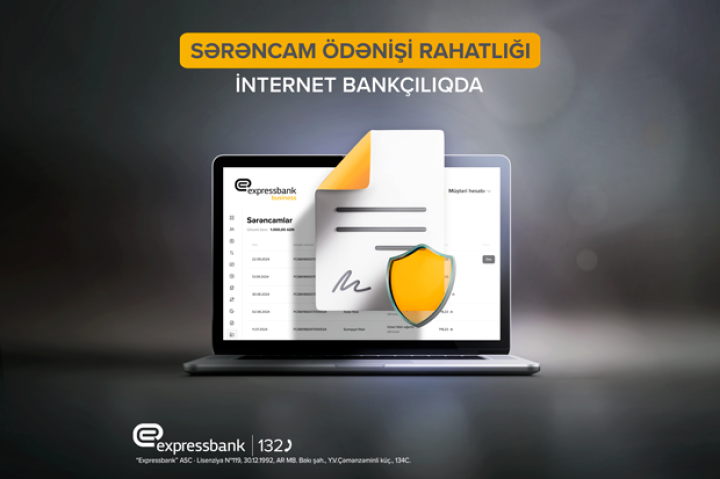 Onlayn sərəncam ödənişləri "Expressbank"da