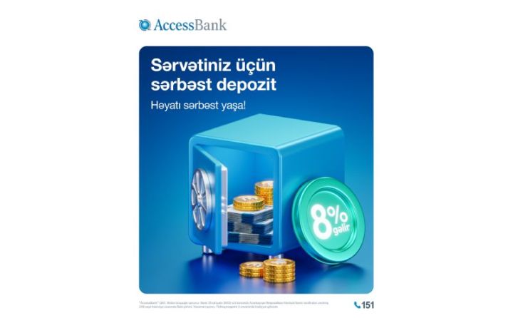 AccessBank-dan bazarda analoqu olmayan yeni məhsul – “Sərbəst Əmanət”