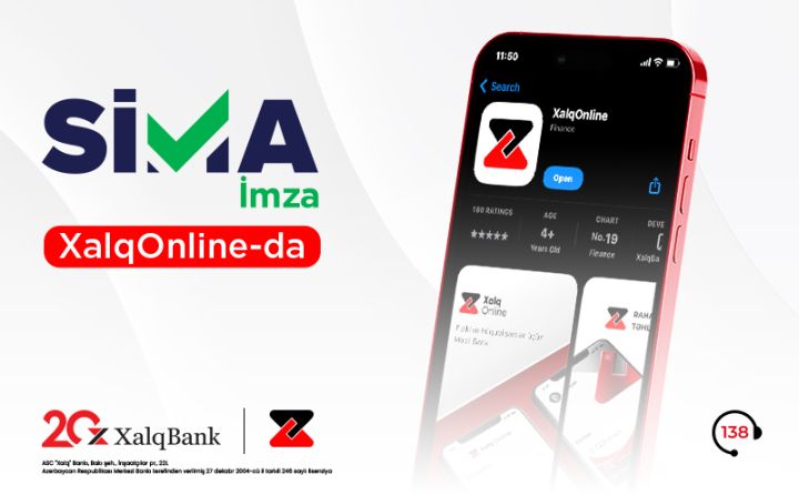 “SİMA İmza” Xalq Bankın “XalqOnline” sistemində