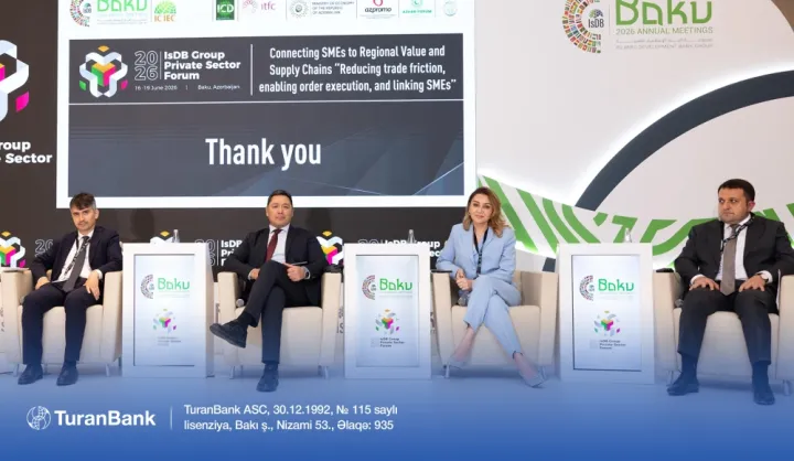 TuranBank-ın Sədri İslam İnkişaf Bankı Qrupunun İllik Toplantılarında spiker qismində çıxış edib